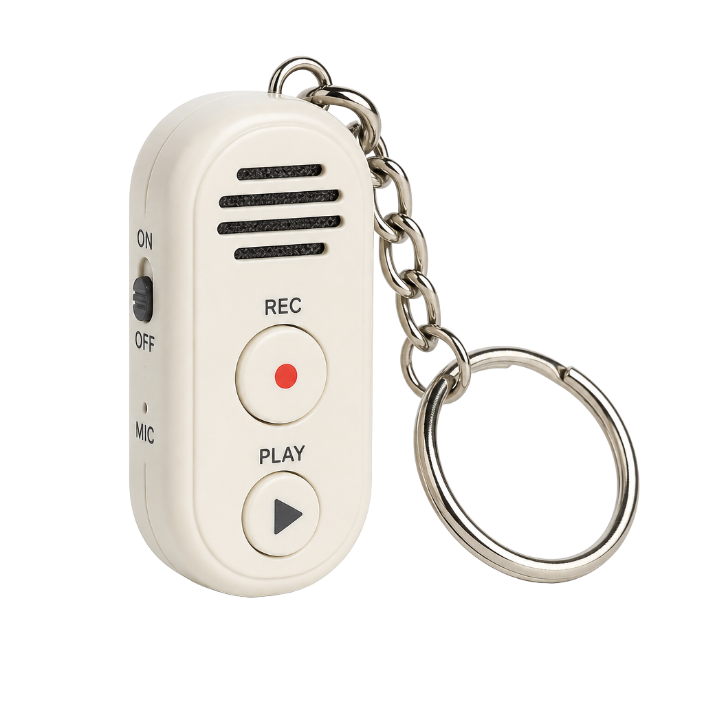 Retro Sound Voice Recorder Keychain