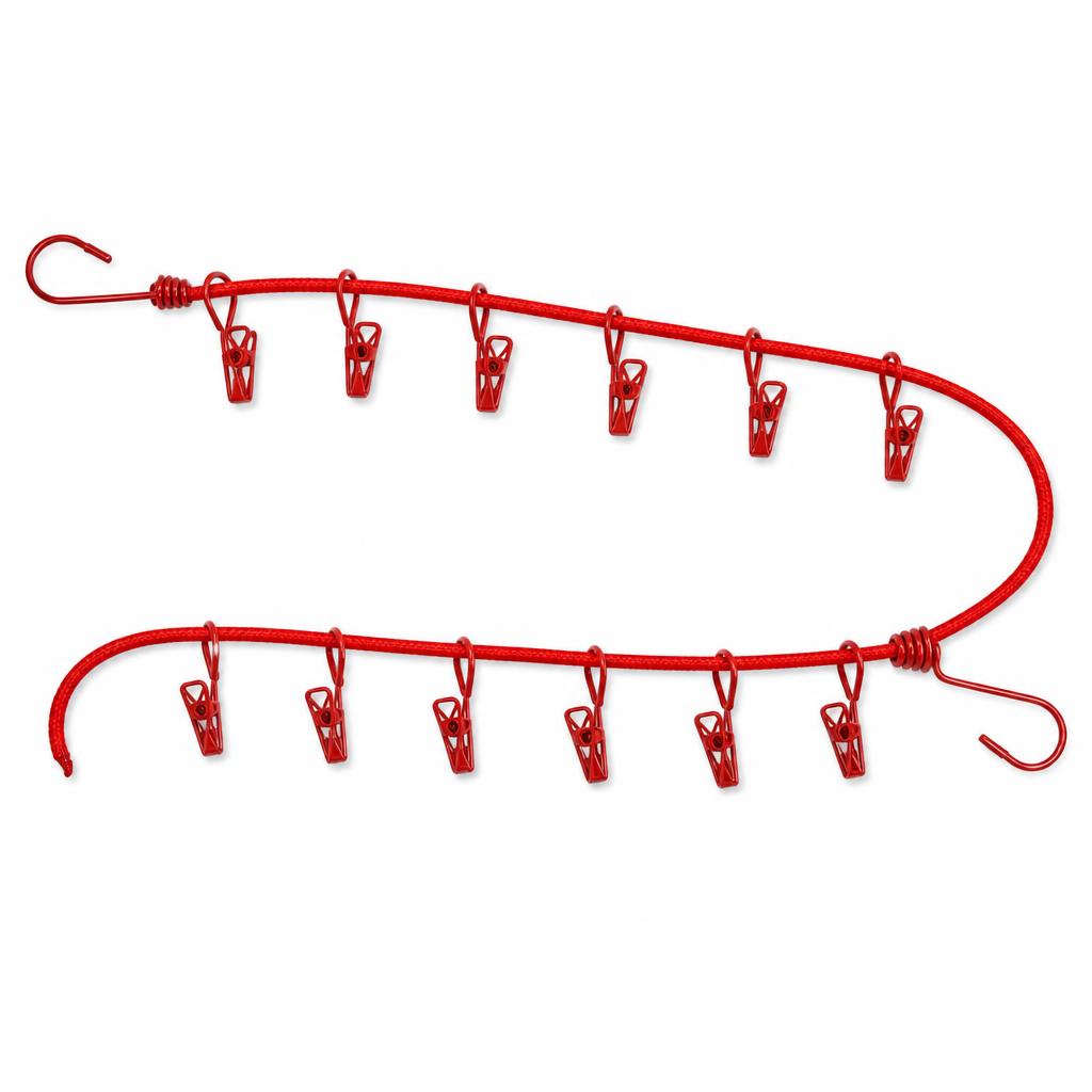 Nibbler Cloth Drying Rope with Hooks